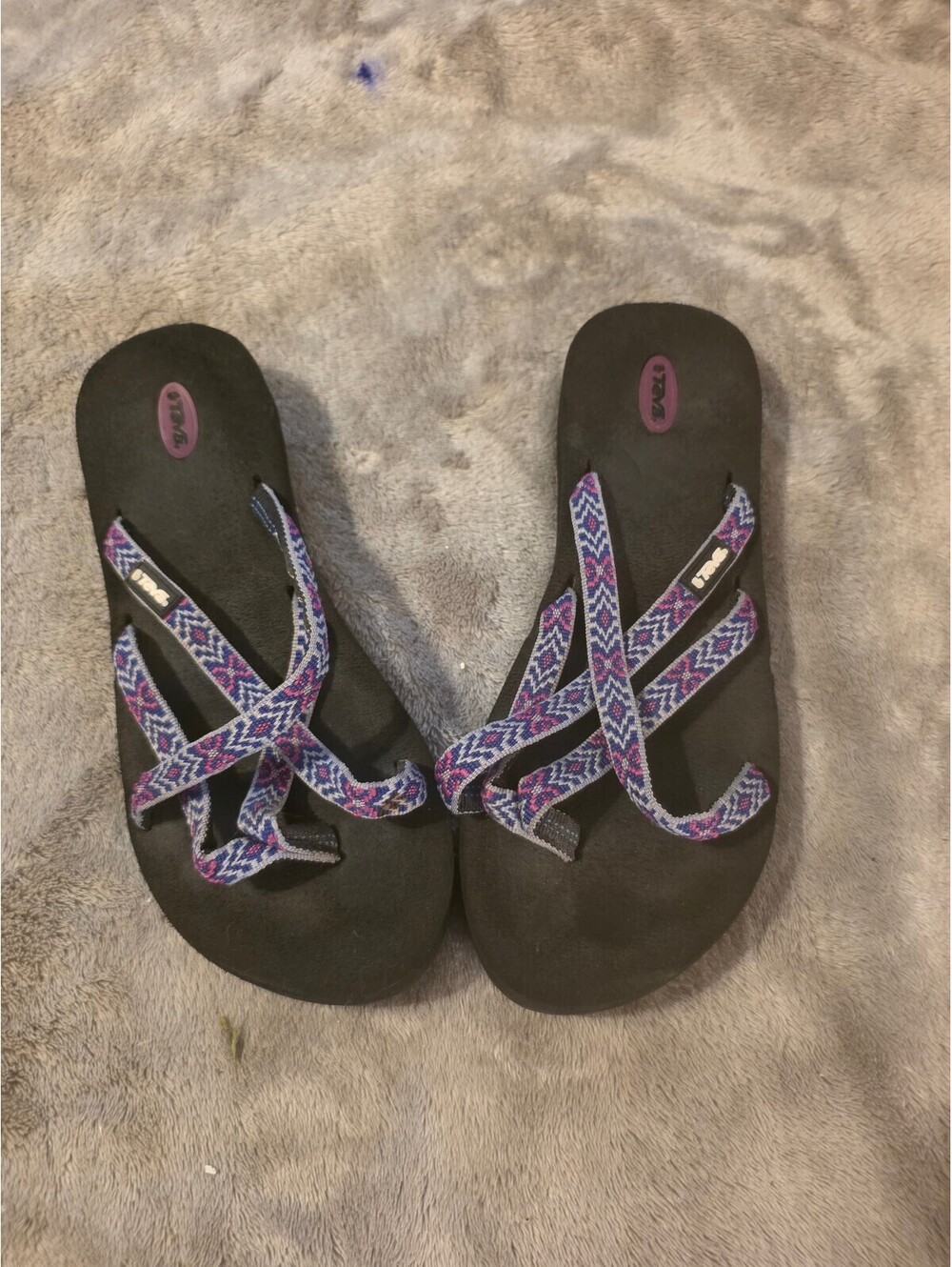 Teva Women's Purple Strappy Sandals Size 7